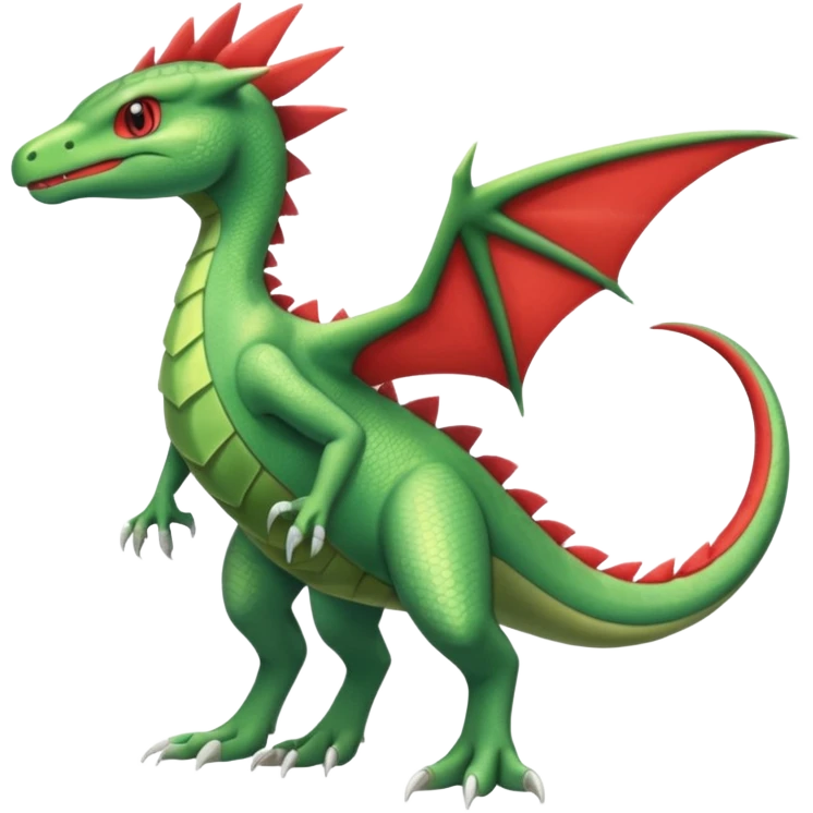 Sceptile-Flygon-Salamence-fusion (full body) emoji