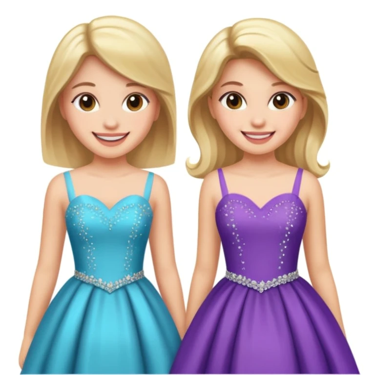 girls in a prom emoji