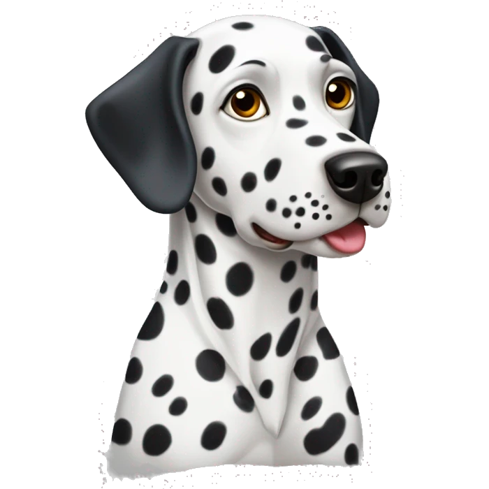 The Dalmatian dog emoji