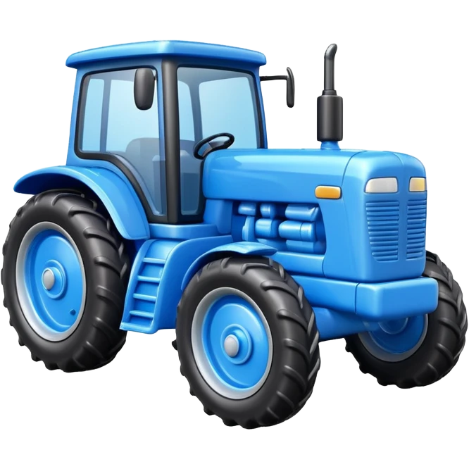 blue plastic toy  tractor emoji