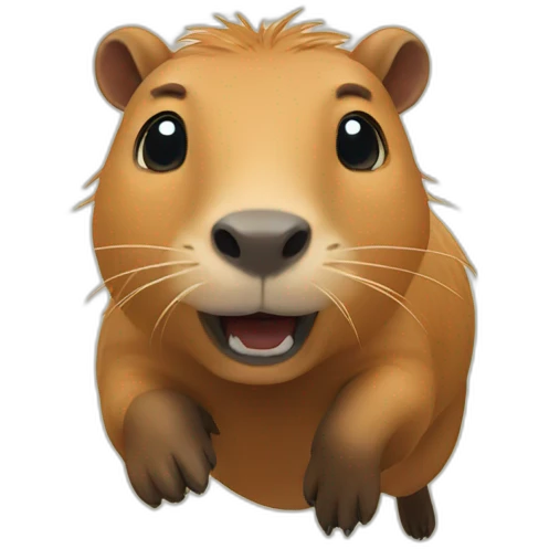 capybara jump emoji