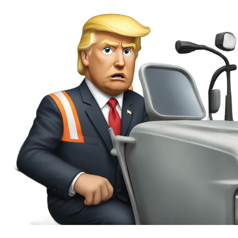 Donald Trump in Garbage Truck  emoji