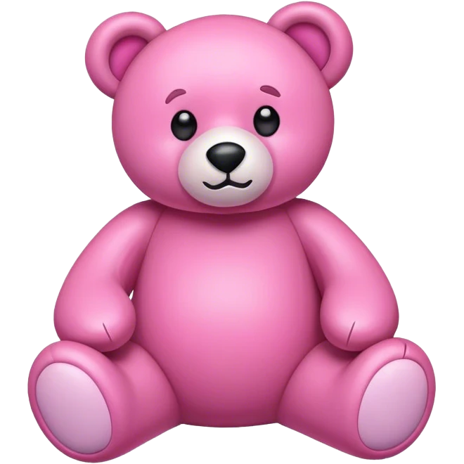 pink stuffed bear emoji
