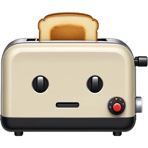 A simple 8-bit pixel art emoji of a toaster with a blocky, retro style, limited colors, and visible square pixels. emoji