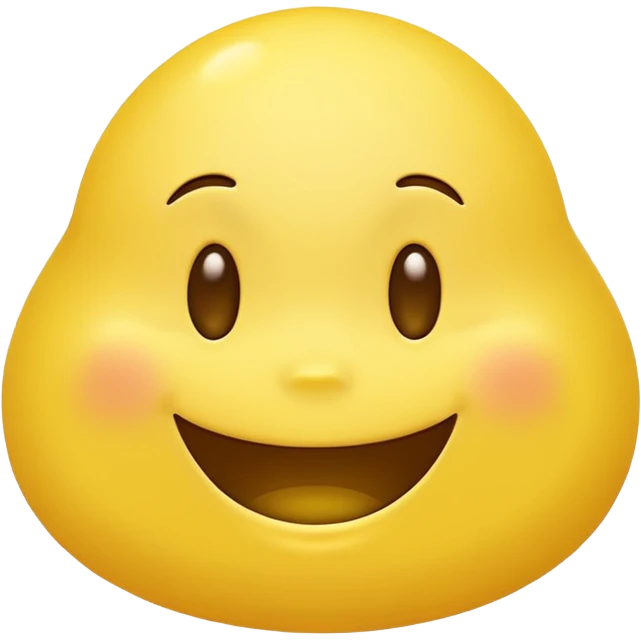 Yellow blob with face emoji
