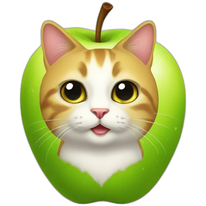apple-cat emoji