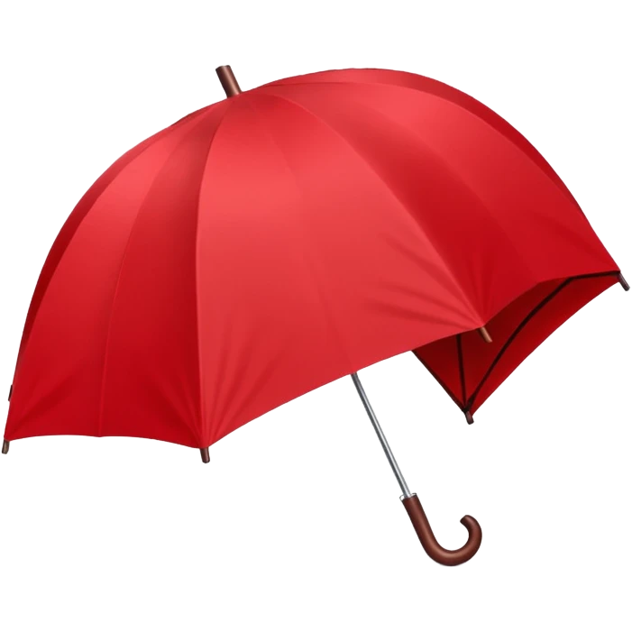 Folded Rain Umbrella red emoji