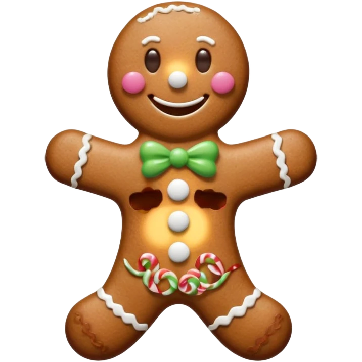 gingerbread man emoji