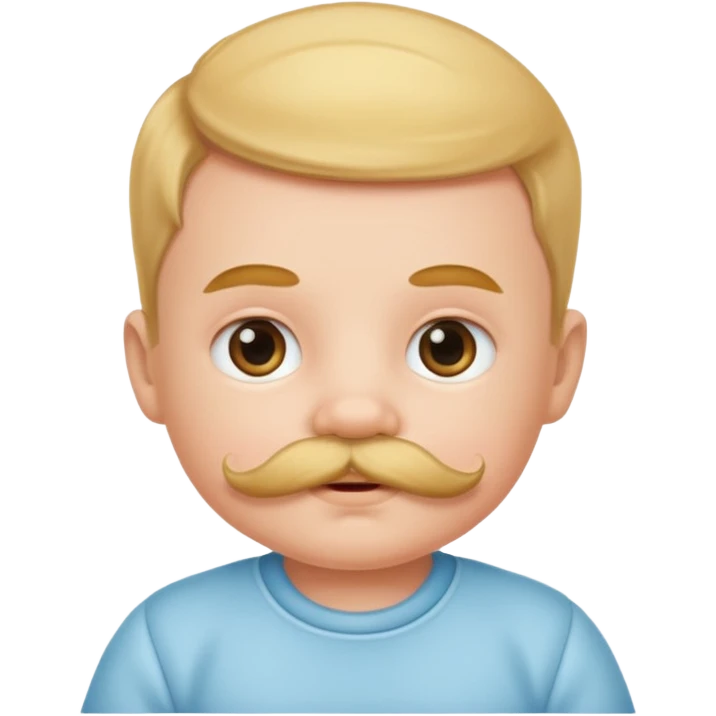 mustashed baby emoji