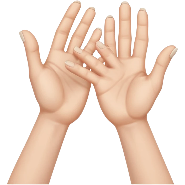 a pair of hands cracking their knuckles, by interlacing fingers, rotating the hands, and extending emoji