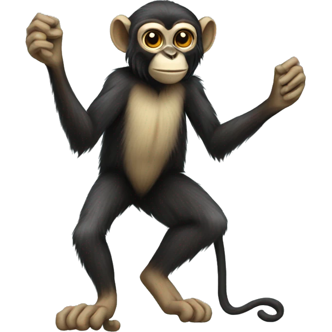 full body spider monkey emoji