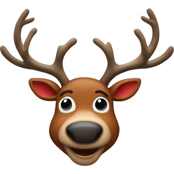 rudolf the red nose reindeer emoji