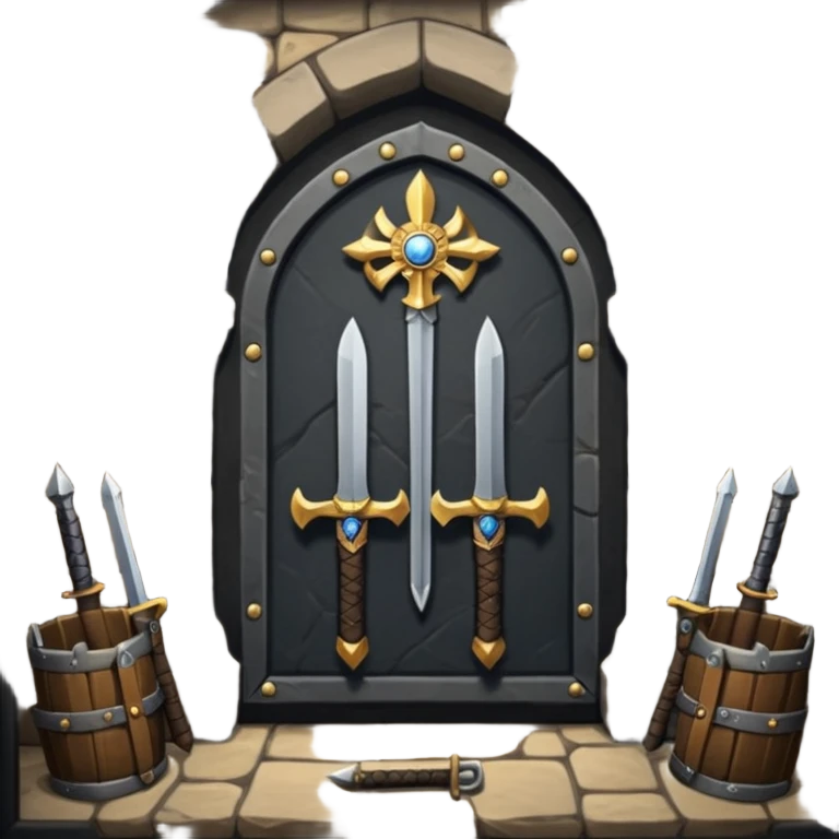 armory room in castle room emoji