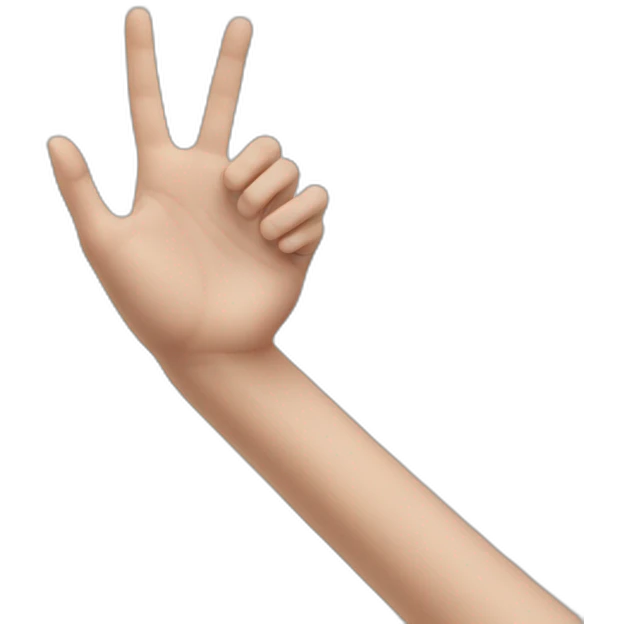 White teen hand heart guy emoji