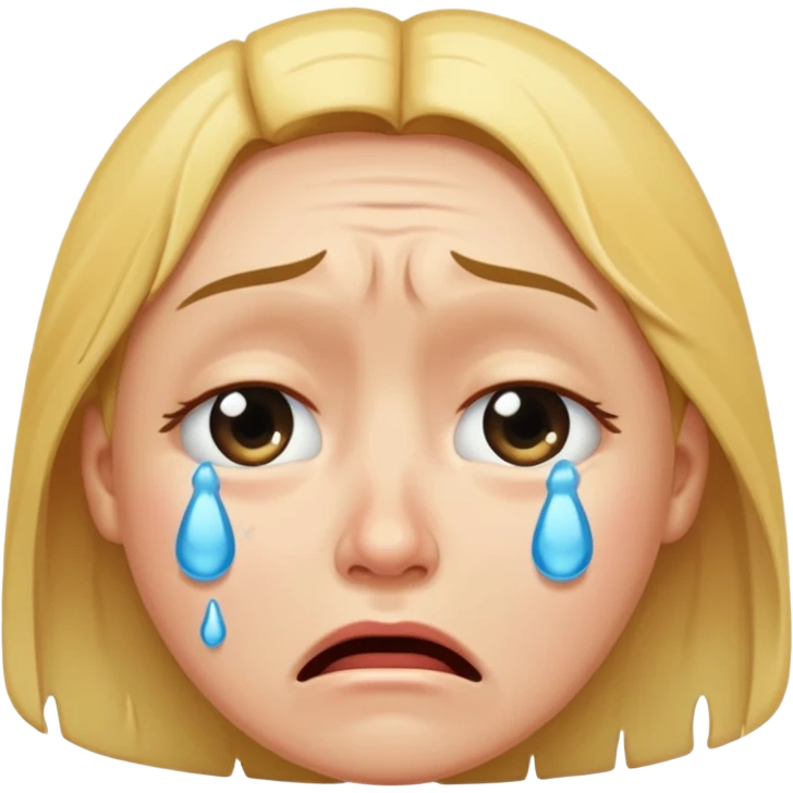 crying face emoji, expressive and clear emoji