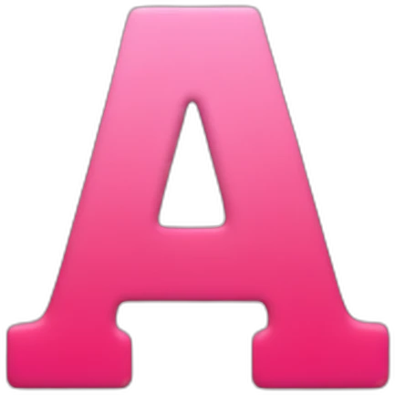m logo letter red-pink color emoji
