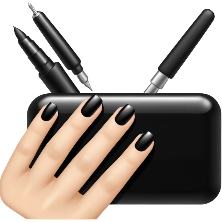 nail art equipment black emoji