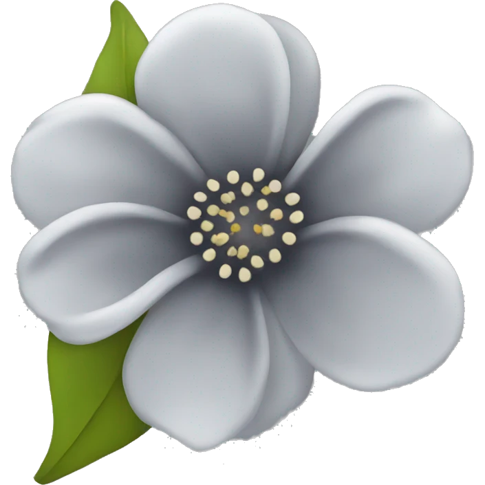 grey flower  emoji