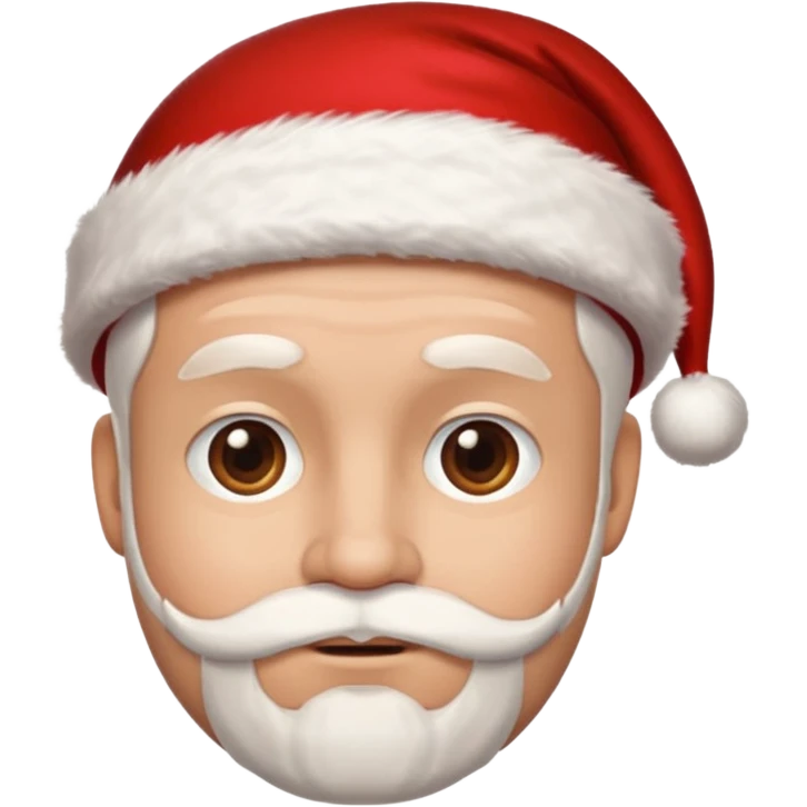 man with santa cap no beard clean shaved  emoji