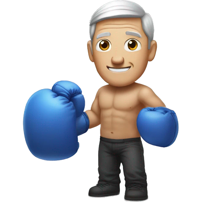 Tim cook with box gloves emoji