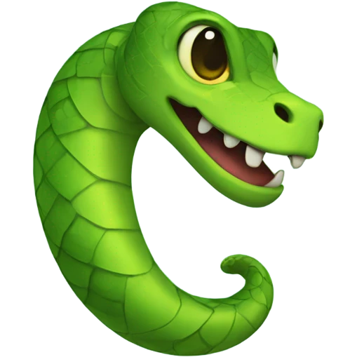 Cute serpent emoji