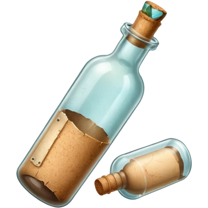 Message letter in Bottle emoji