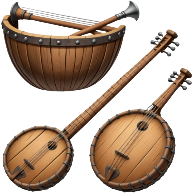 ancient Viking musical instruments emoji