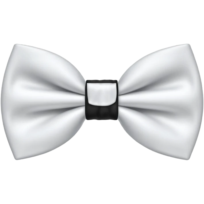 White bow tie like iPhone bow tie emoji