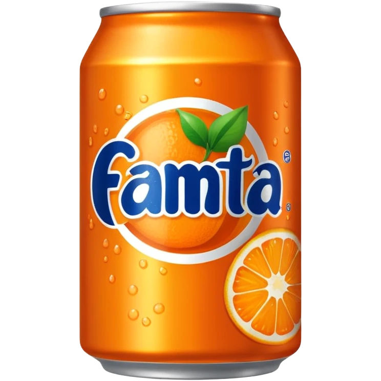 a bright orange Fenta can emoji