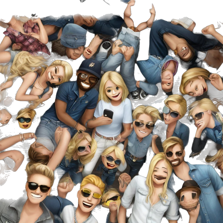 summer squad hanging out beach emoji