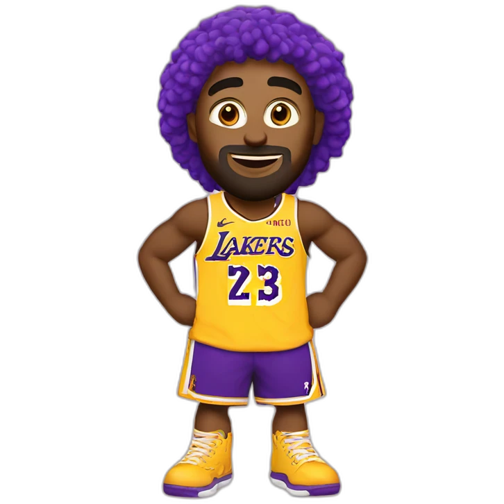 Reach for the Lakers wide eyed raver emoji
