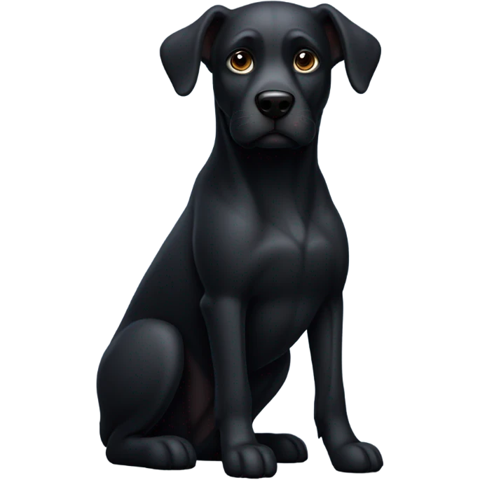 black dog emoji