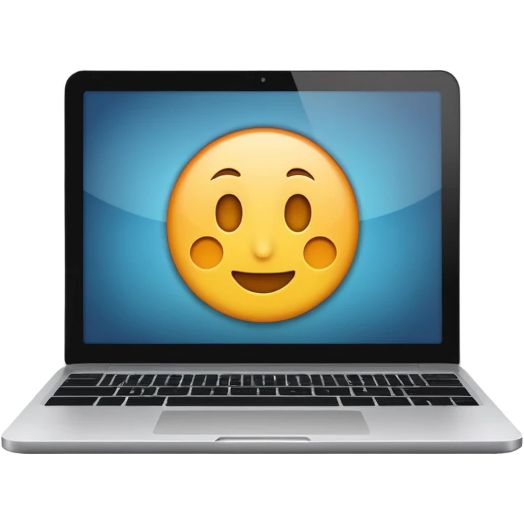 laptop with “1C” on the screen emoji