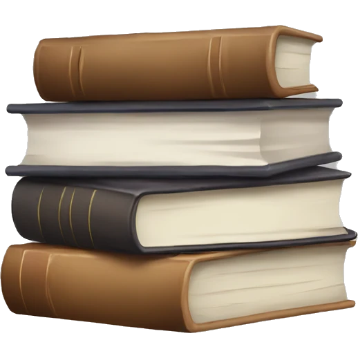 neutral stack of books emoji