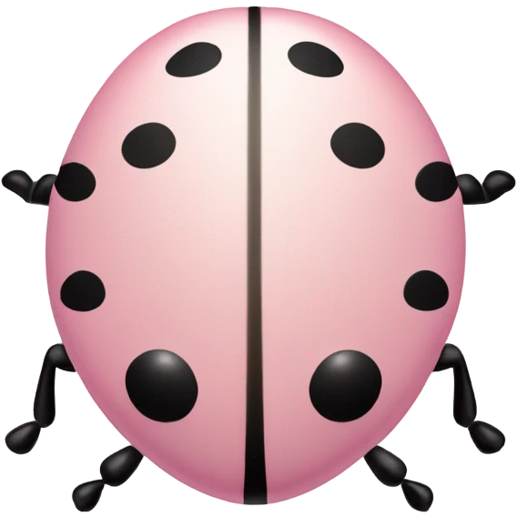 light pink ladybug emoji