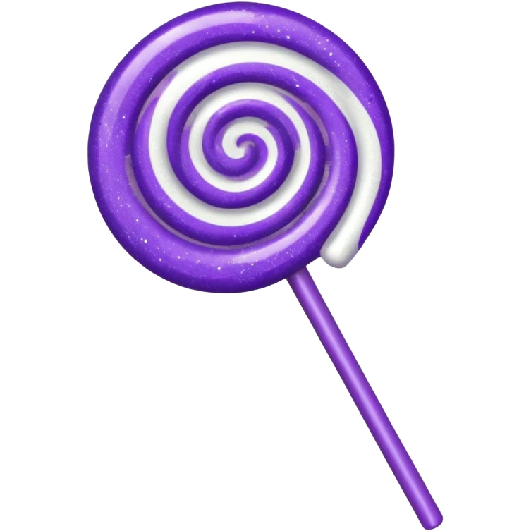 glitter cian and purple lolipop emoji