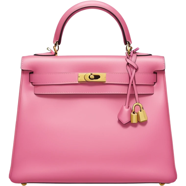 hermes kelly bubble gum pink color bag  emoji
