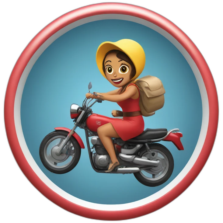 Megawati riding bullseye emoji