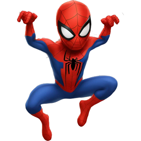 Spiderman with a web  emoji