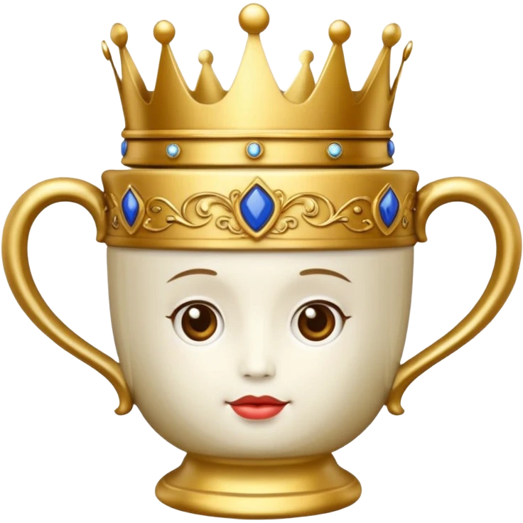 cup with crown emoji