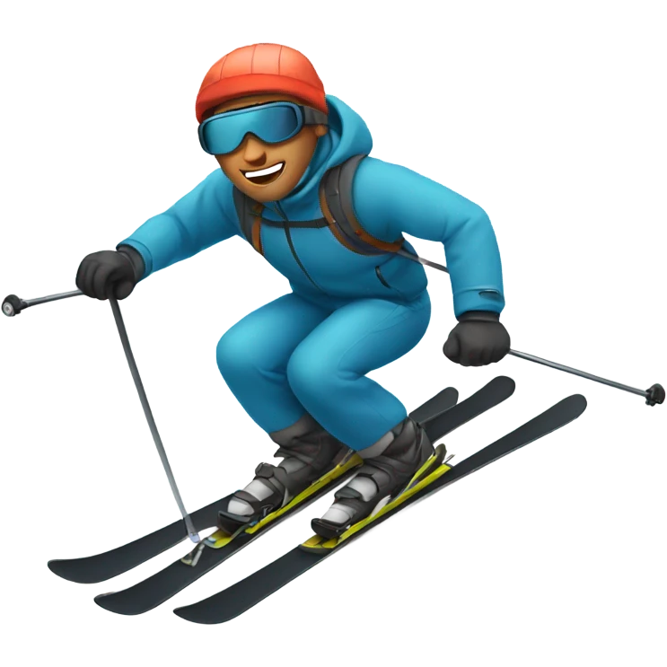 Man skiing emoji