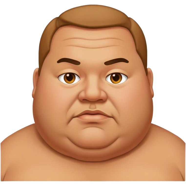 big fat man emoji