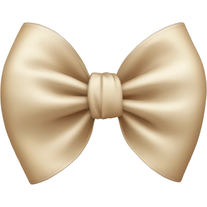 Beige bow emoji
