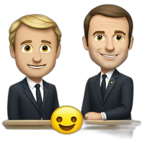 macron et un ane emoji