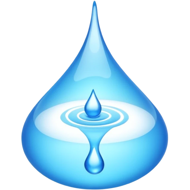 ampolla blu che si svuota emoji