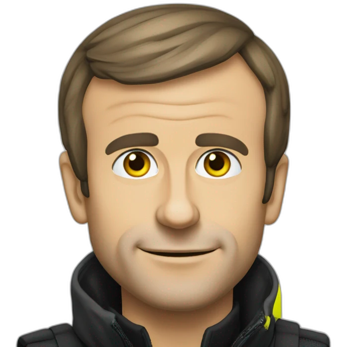 Emmanuel macron supportant les gilets jaunes emoji