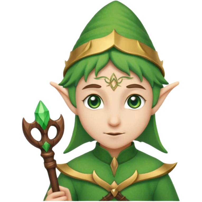 elf with staff emoji