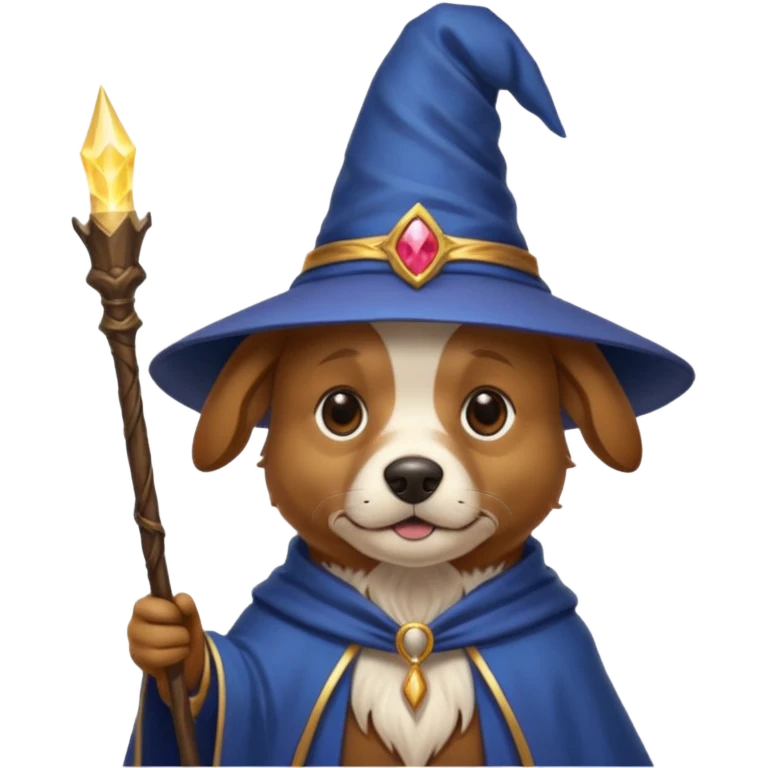 Dog wizard emoji