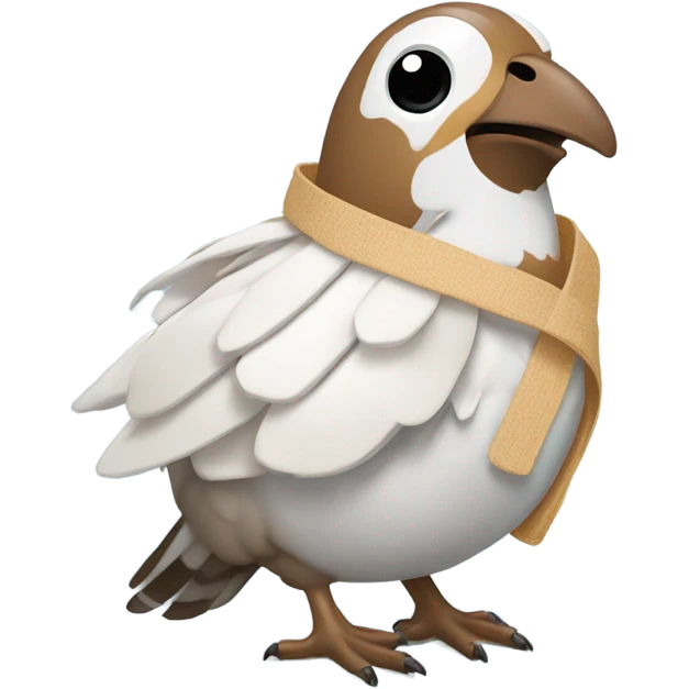 quail bandaged emoji