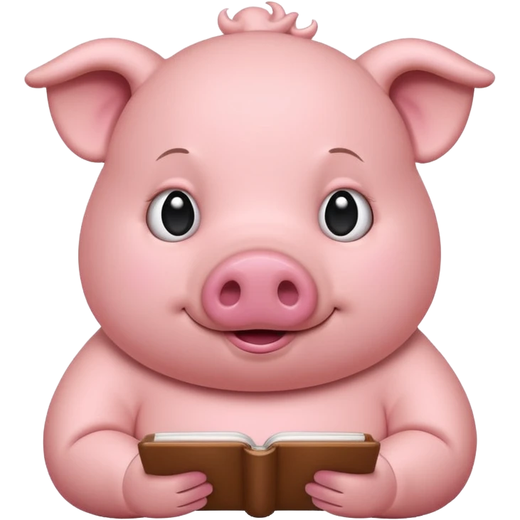 A pig writing something  emoji